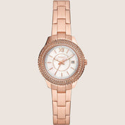 Fossil Stella Rose Gold Steel Bracelet Watch ES5136