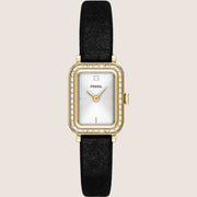 Fossil Raquel Black Textile Strap Watch ES5437