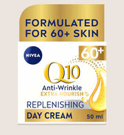 NIVEA Q10 Power 60+ Anti-Wrinkle Face Cream Moisturiser With Q10 50ml