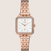 Fossil Colleen Rose Gold Steel Bracelet Watch BQ3980