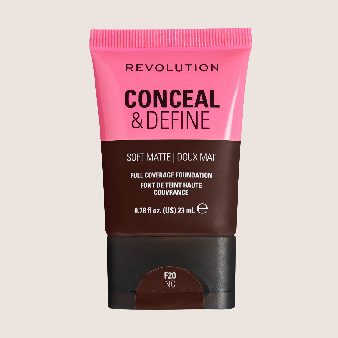 Revolution Conceal & Define Soft Matte Tube Foundation Flawless Base