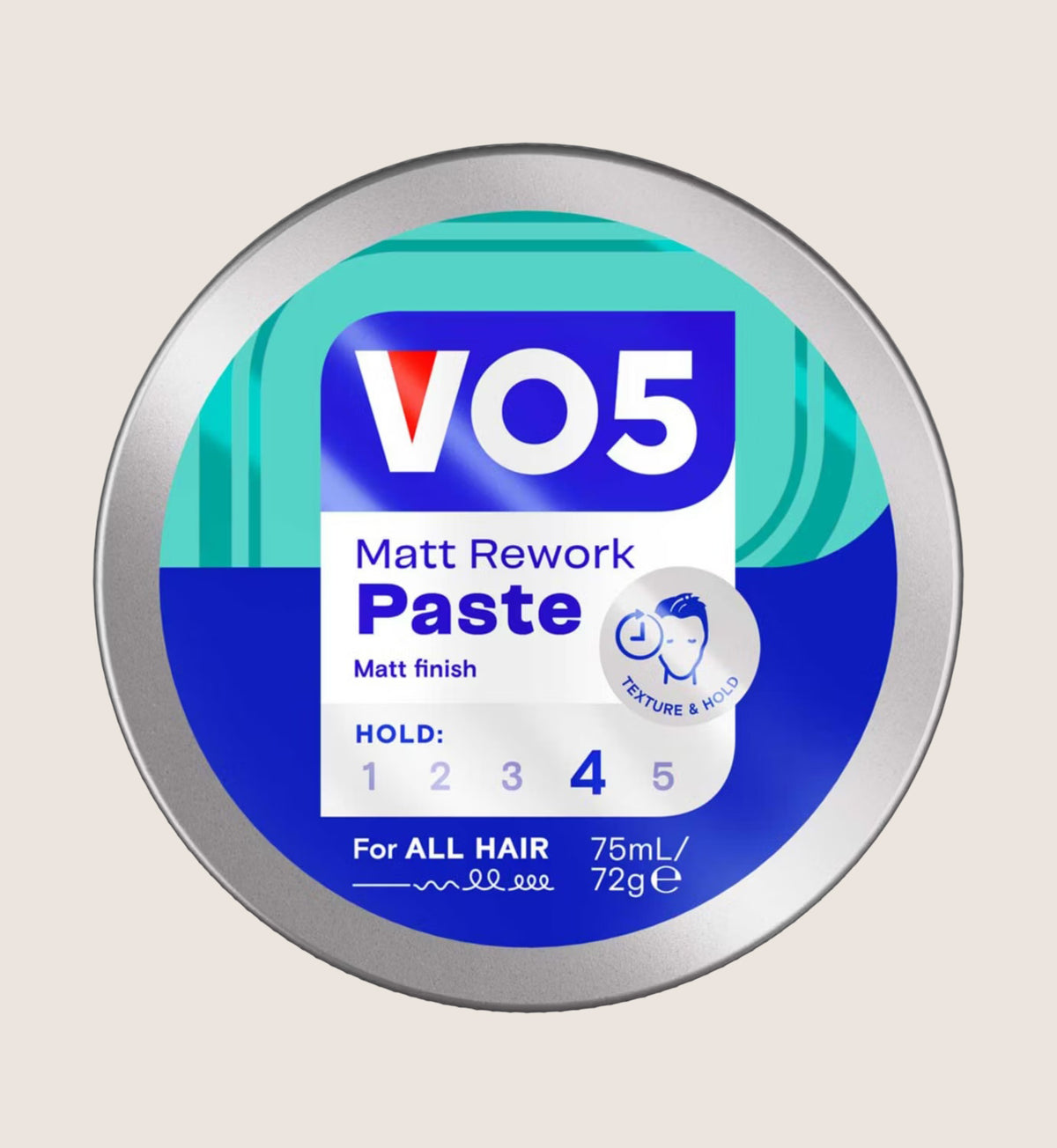 VO5 Matt Rework Hair Paste Long-Lasting Rough Texture 75ml