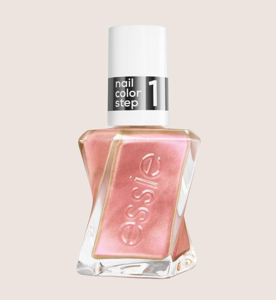 Essie Gel by essie Gel-like Nail Polish, Up to 15 Days of Wear, No UV Light, Frost Yourself Metallic Blush Pink Nail Polish, Glossy Finish 13.5ml