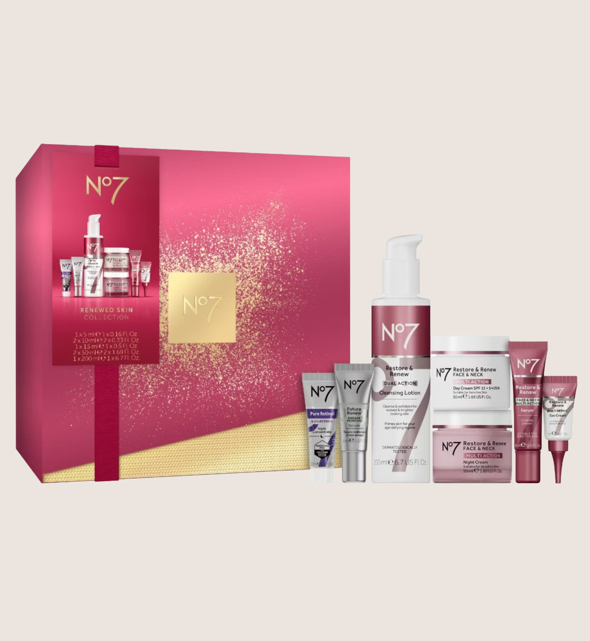 No7 Renewed Skin Collection Skincare Gift Set For Her