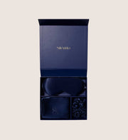 Silk Addict 100% Mulberry Silk Navy Beauty Gift Set For Her