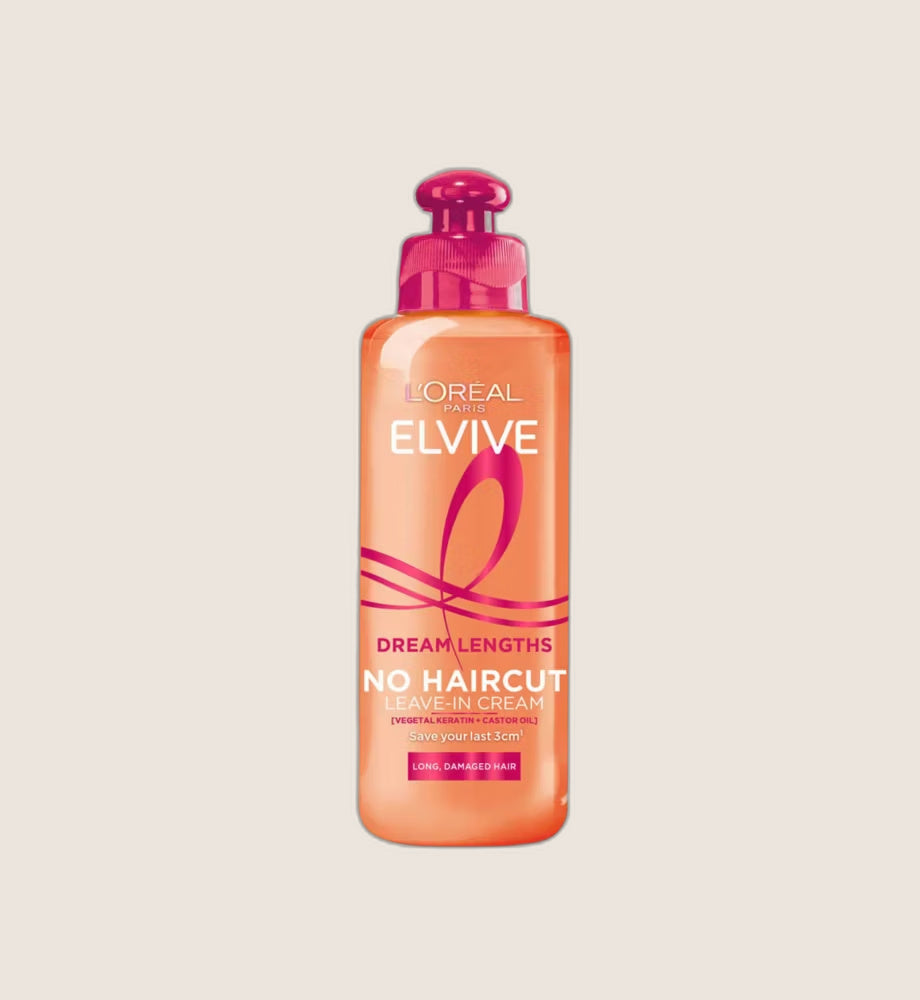 L'Oréal Elvive Dream Lengths No Haircut Cream, Leave-in Conditioner for Long Damaged Hair 200ml