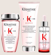 Kérastase Genesis Shampoo, Conditioner and Hair Serum, Fortifying Routine to Maintain Weakened Hair Prone to Breakage, Trio Set Fortifying Treatment