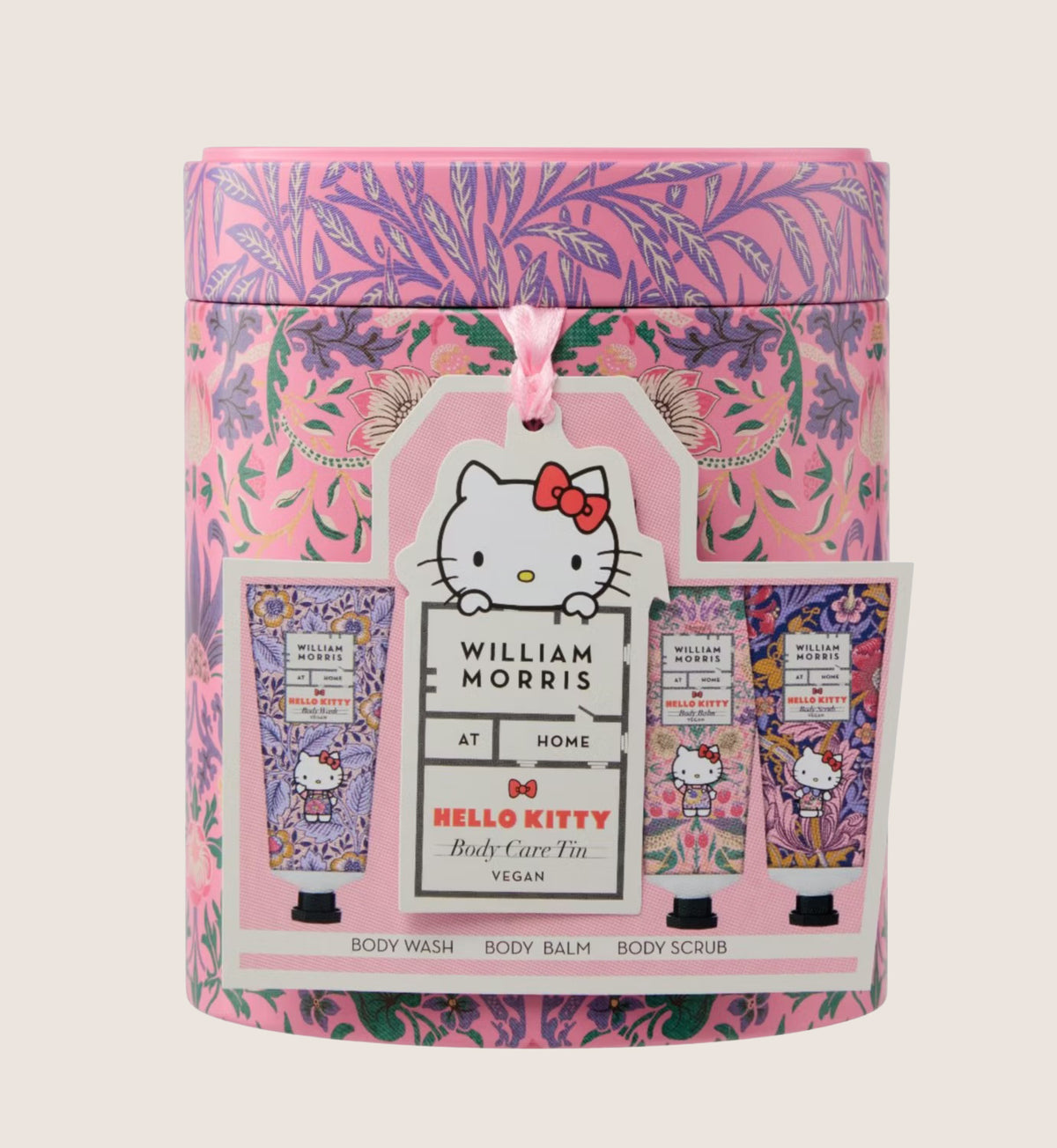William Morris At Home x Hello Kitty Body Care Tin Bath & Body Gift Set For Her