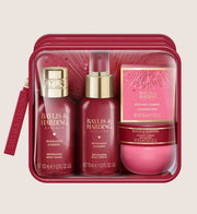 Baylis & Harding Midnight Cherry Luxury Travel Wash Bag Bath & Body Gift Set For Her