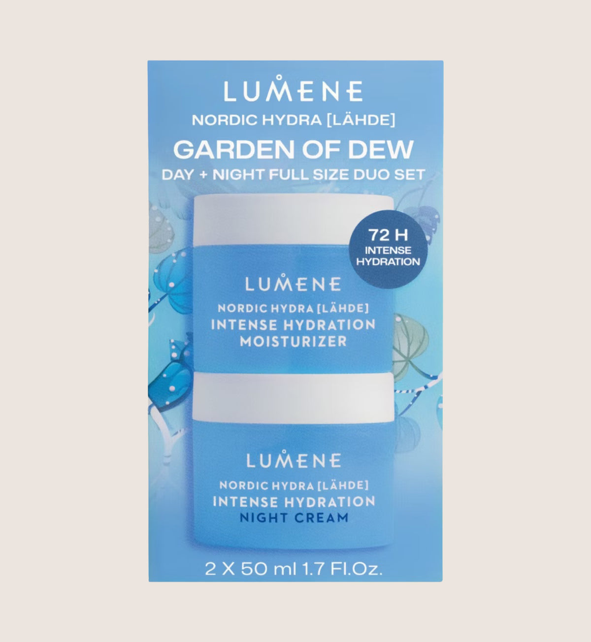 Lumene Nordic Hydra Day And Night Full Size Duo Skincare Gift Set For Her
