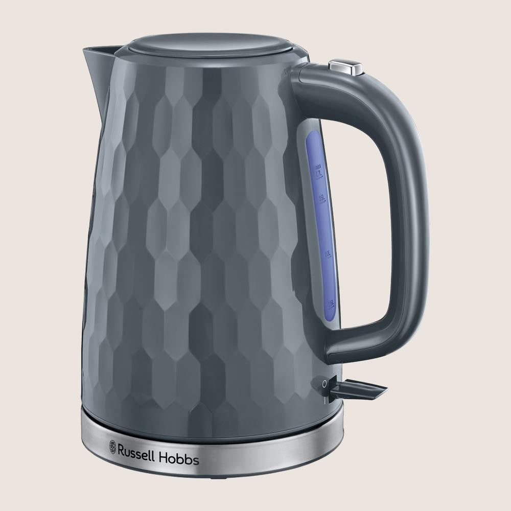 RUSSELL HOBBS Honeycomb 26053 Jug Kettle with Honeycomb Texture 1.7L - Grey