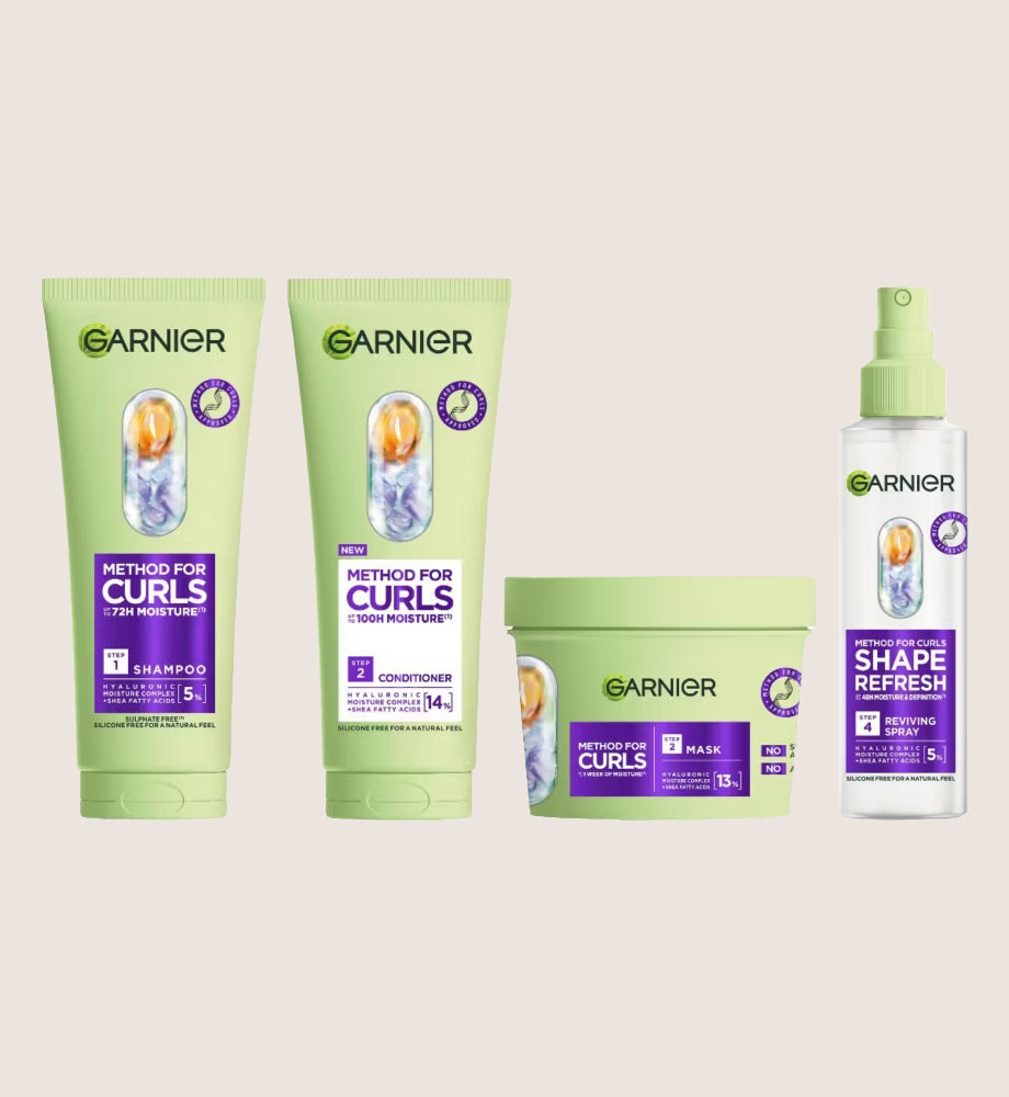 Garnier Method For Curls Bundle Shampoo, Conditioner & Mask Set