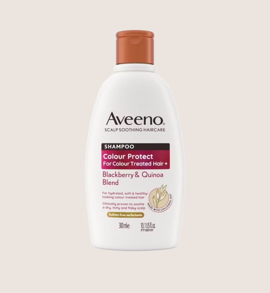 Aveeno Haircare Colour Protect+ Blackberry & Quinoa Blend Shampoo Scalp Health 300ml