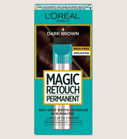 L’Oreal Paris Magic Retouch Permanent Dark Brown Root Concealer, 100% Roots Coverage With Easy Applicator 150ml