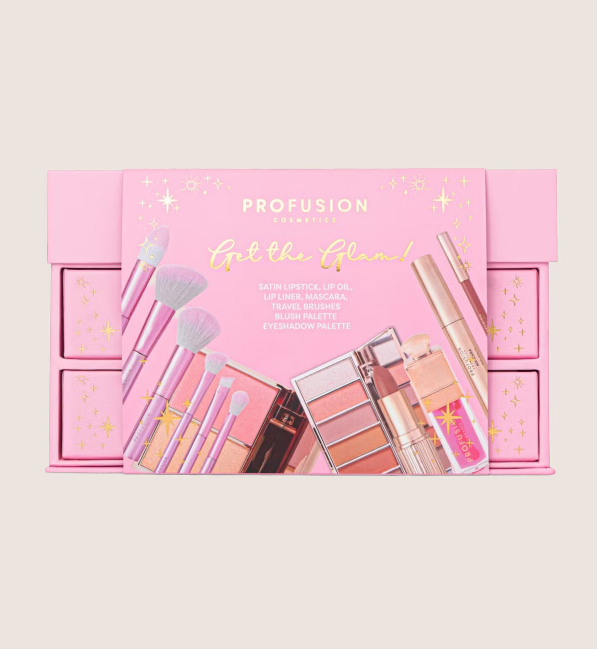 Profusion Get The Glam Makeup Beauty Gift Set For Her