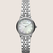 Emporio Armani Alpha Diamond-Studded Slim Ladies Watch AR1803