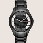 Armani Exchange Mens Dress Watch Black Stainless Steel Bracelet AX2189