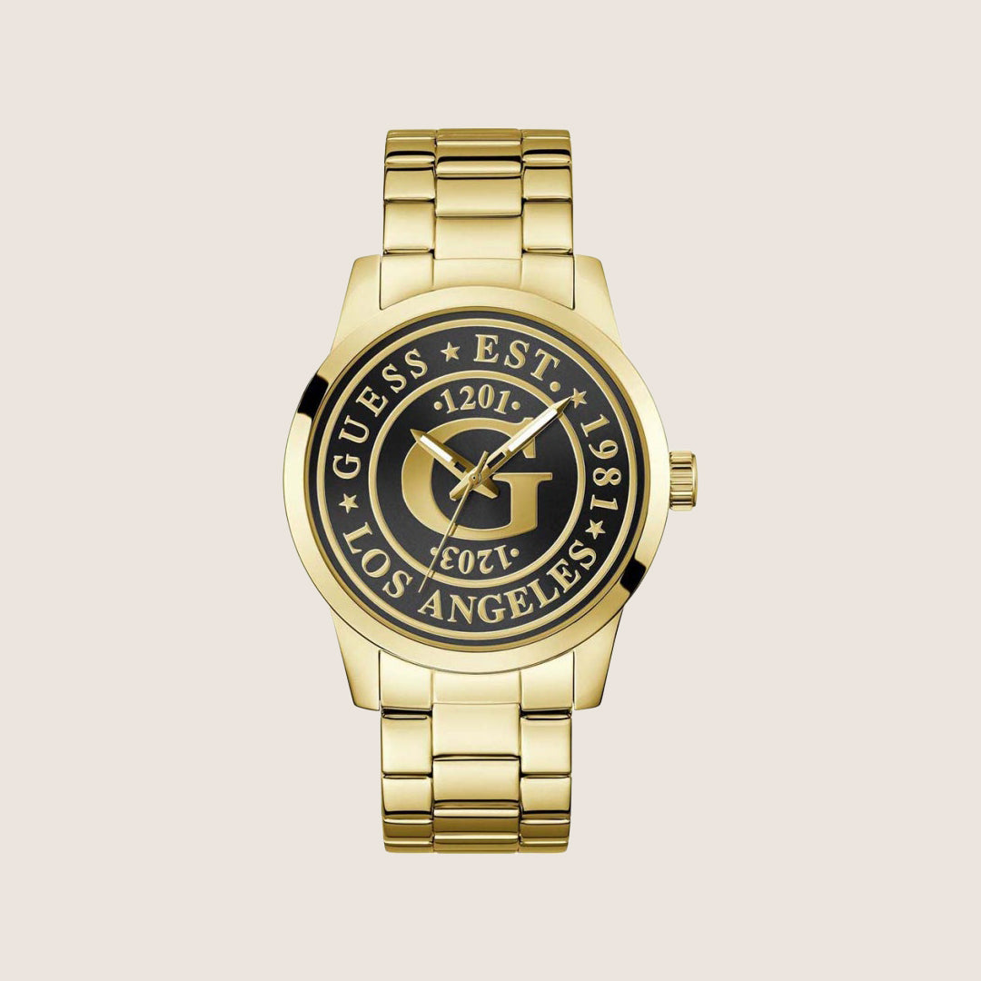 Guess Mens Collegiate G Watch Black Dial GW0888G2