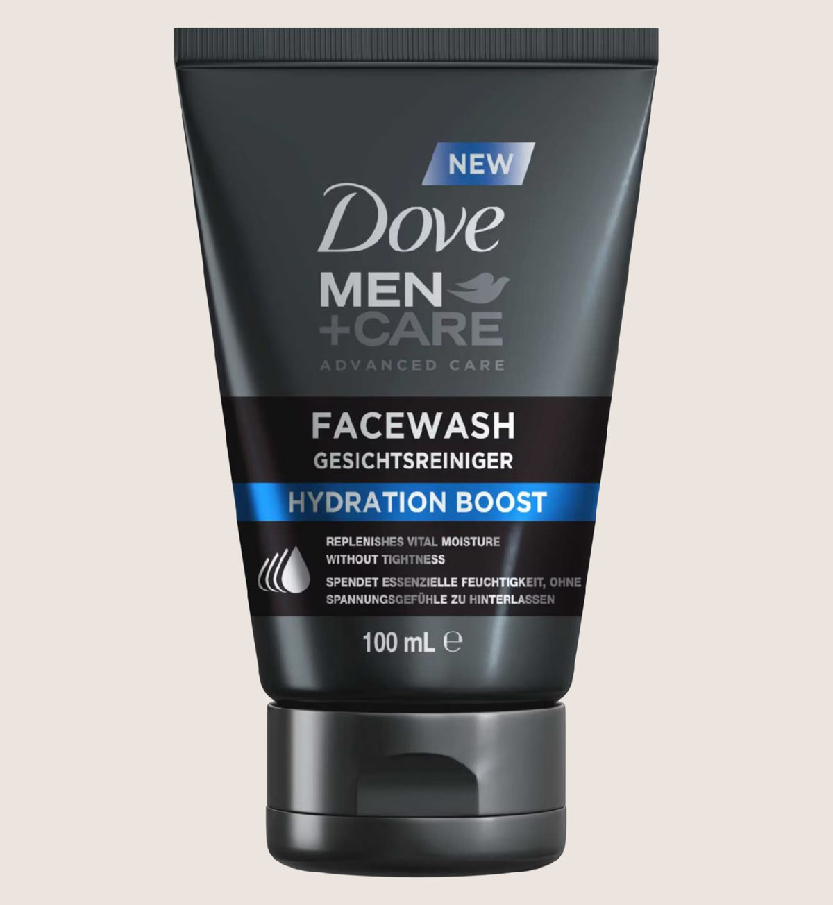 Dove Men+Care Hydration Boost Face Wash for Normal to Dry Skin 100ml