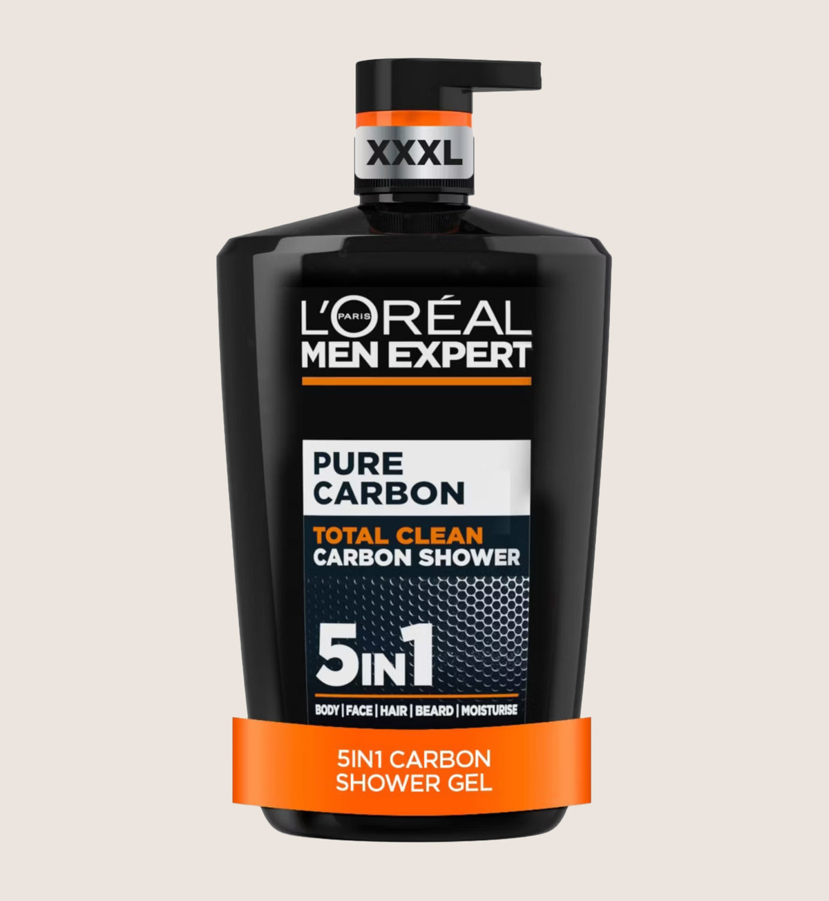 L'Oréal Men Expert Pure Carbon 5-in-1 Shower Gel for Body, Face, Hair & Shaving XXL 1L
