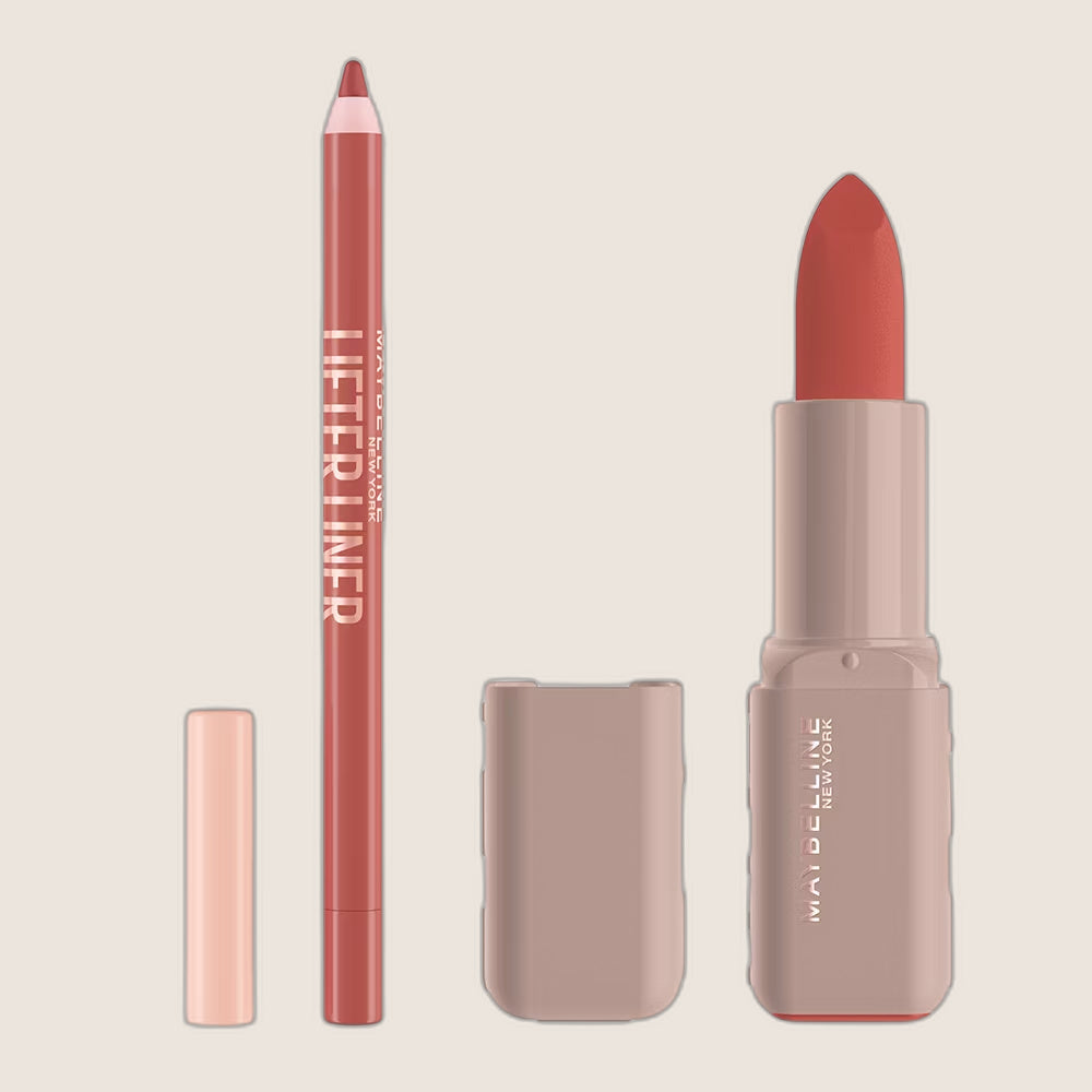 L'Oréal Paris Maybelline Maybe It's Lifter Lip Liner & Maybe It's Serum Bullet Lipstick Duo Bundle