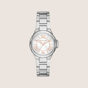 Michael Kors Women's Camille White Dial Silver Case Watch MK7259