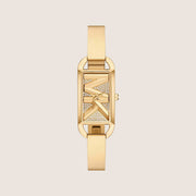 Michael Kors Women's Empire Clear Stone-Set Gold Dial Watch MK4840