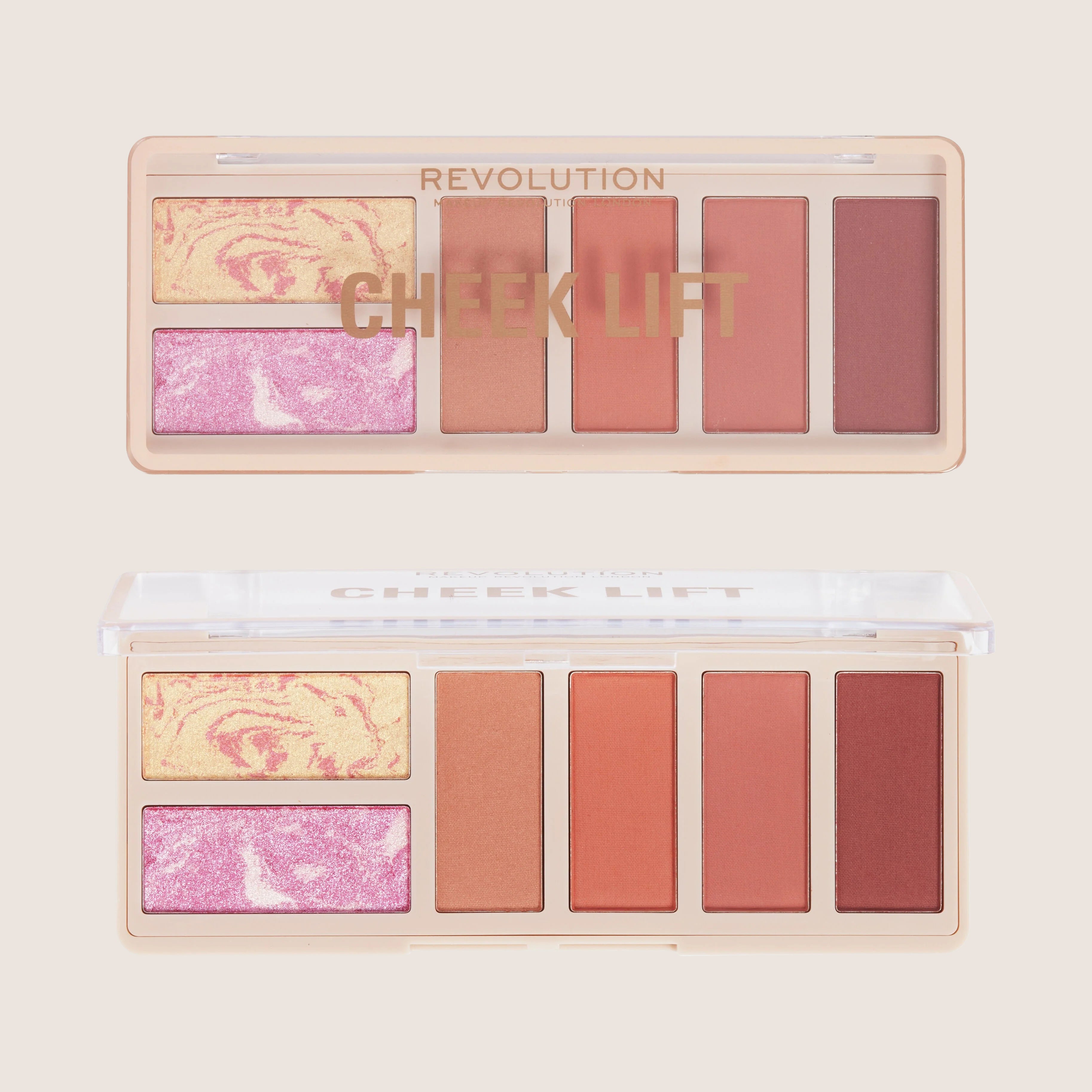 Revolution Cheek Lift Palette Coral Dreaming Premium Formula