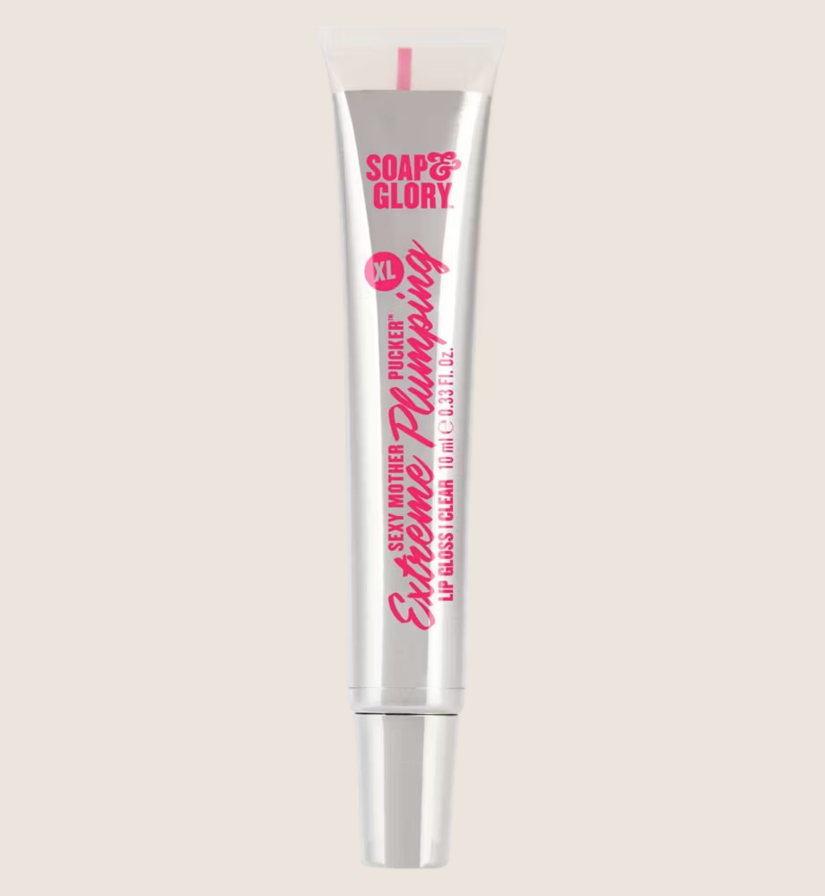 Soap & Glory Sexy Mother Pucker XL Plumping Lip Gloss Clear Nourishing Care 10ml