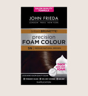 John Frieda Precision Foam Colour 5N Medium Natural Brown Color Care 130ml