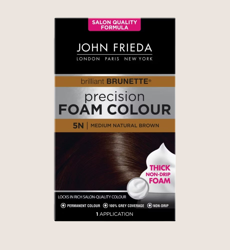 John Frieda Precision Foam Colour 5N Medium Natural Brown Color Care 130ml