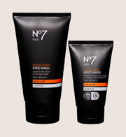 No7 Men Energising Face Wash 150ml & Moisturiser 50ml Bundle
