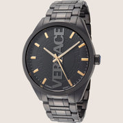 Versace Mens V Vertical Watch Gunmetal Stealth Statement VE3H00522