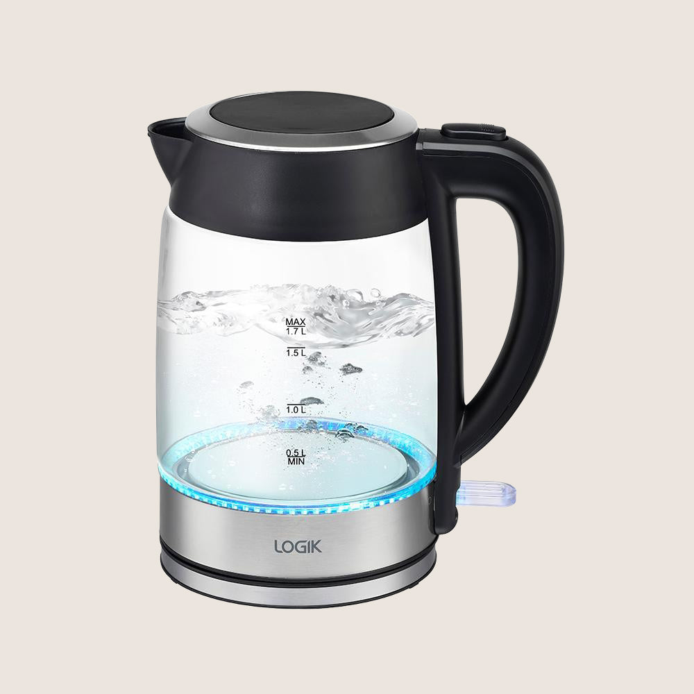 LOGIK L17GK22 Jug Kettle with See-Through Body 1.7L - Clear