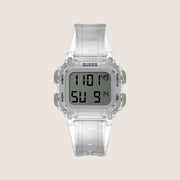 Guess Mens Sport Watch White Dial GW0270G1