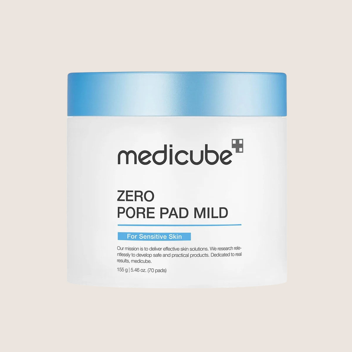 MEDICUBE Zero Pore Pad Mild Gentle BHA + PHA Pore-Refining Pads for Sensitive Skin 70pcs