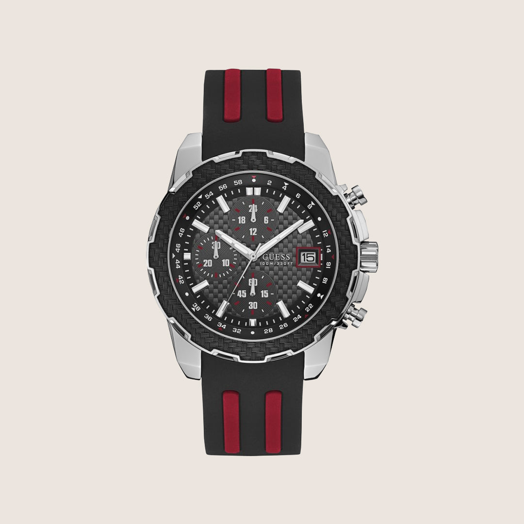 Guess Mens Sport Watch Black Dial W1047G1