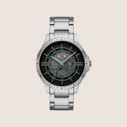 Armani Exchange Men's Sport Watch Black Dial Silver Steel Bracelet AX2459