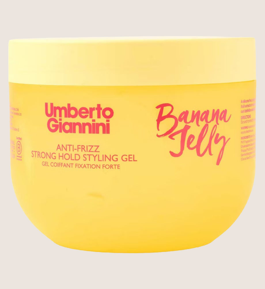 Umberto Giannini Banana Jelly Anti-Frizz Strong Hold Styling Gel Wave Defining 475ml