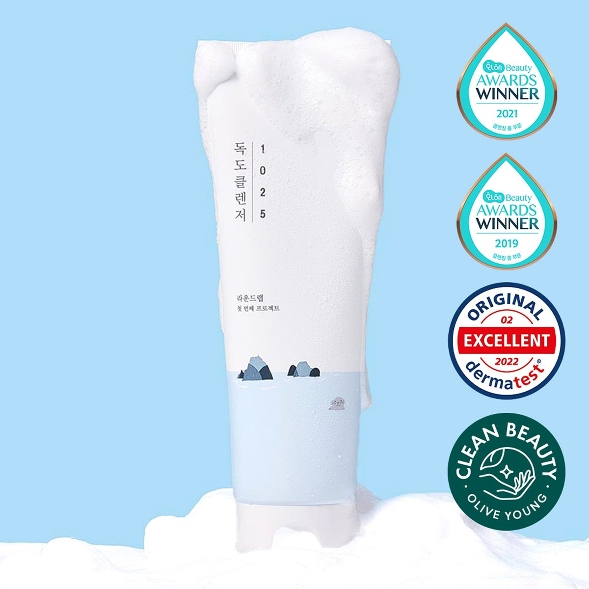 [+100ml] ROUND LAB 1025 Dokdo Cleanser 250ml