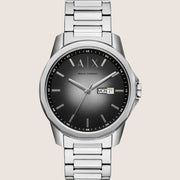Armani Exchange Mens Dress Watch Silver Stainless Steel Bracelet AX1764