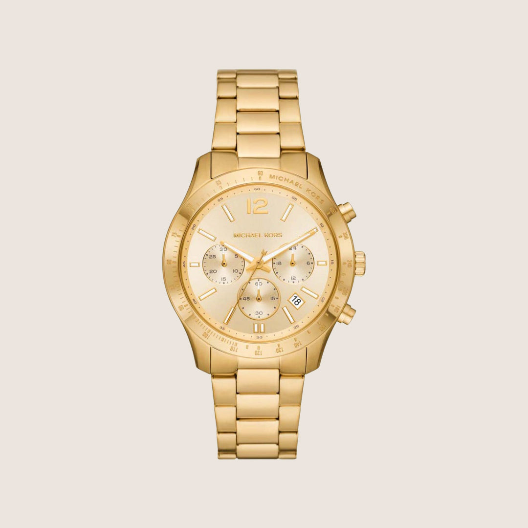 Michael Kors Women's Berkley Chronograph Gold Dial Watch MK7411