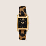 Michael Kors Women's Monroe Black Dial Gold Case Watch MKO1115