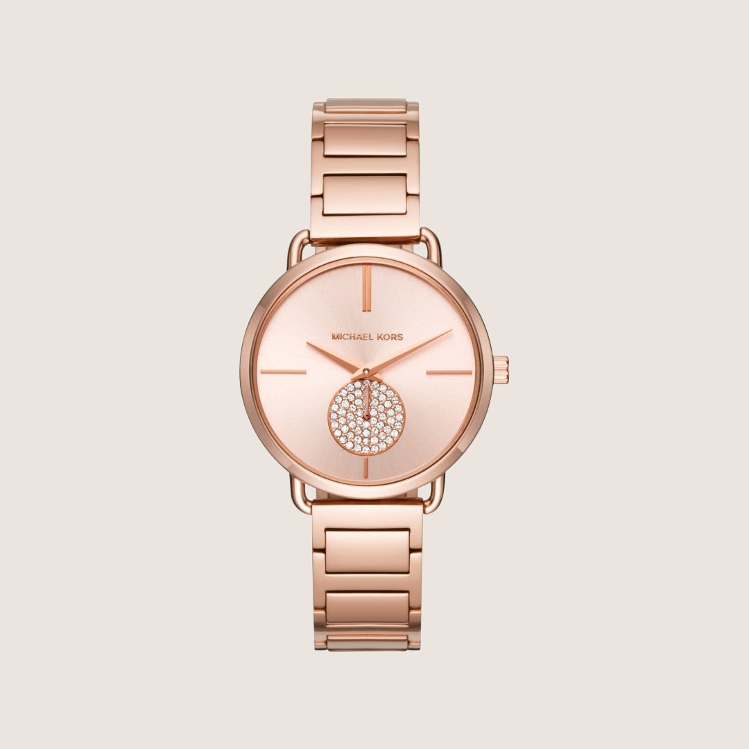 Michael Kors Women's Portia Rose Gold Dial Watch MK3640