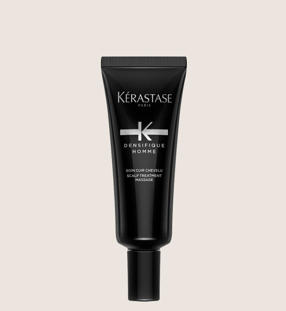 Kérastase Densifique Homme, Hair Density Programme for Men, Scalp Treatment for Thinning Hair, Cure Densifique, 30x Professional Care 6ml