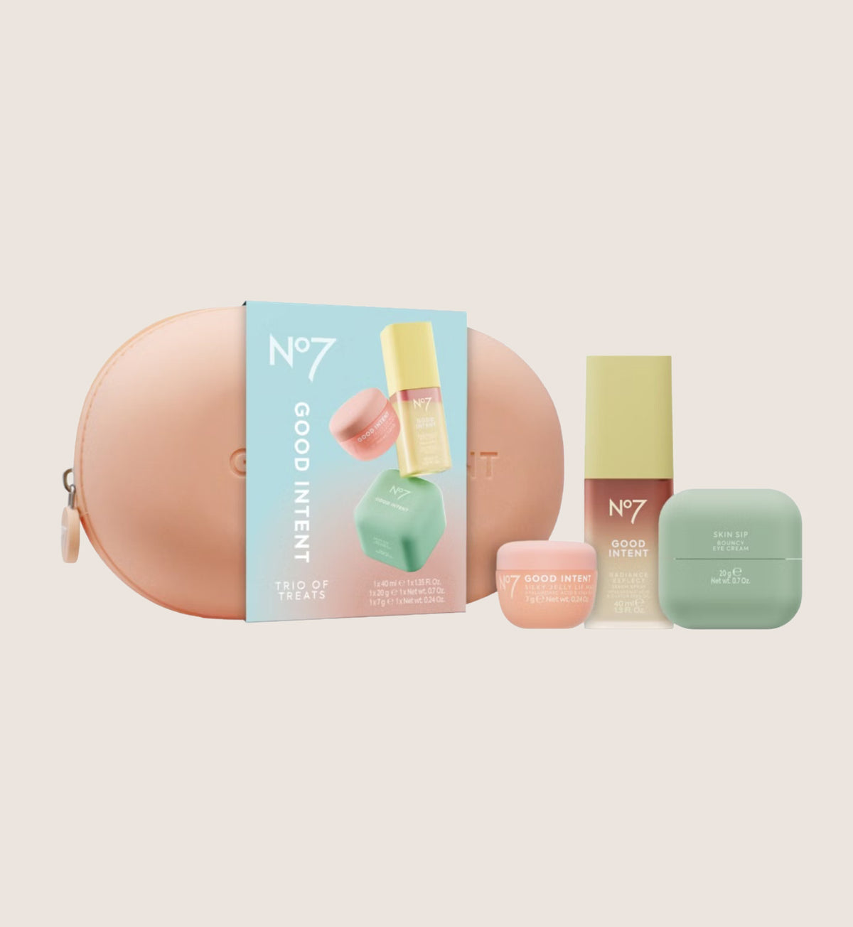 No7 Good Intent Trio Of Treats Skincare Gift Set For Her