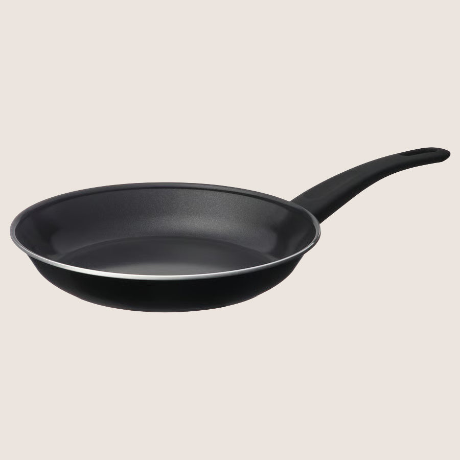 IKEA HEMLAGAD Frying pan, non-stick coating black, 24 cm, Aluminium, Sol-gel ceramic non-stick coating, Silicone resin paint
