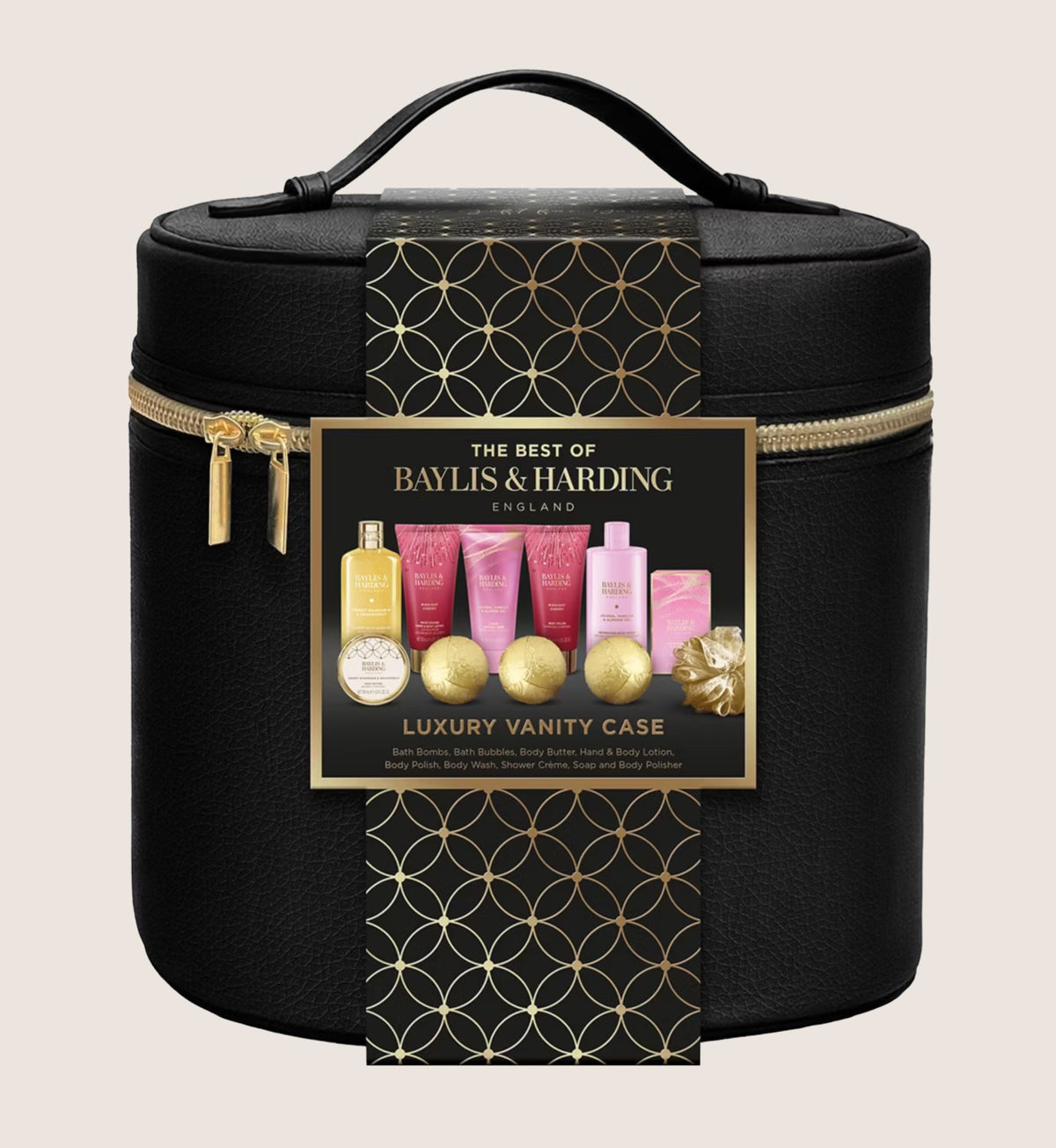 Baylis & Harding Sweet Mandarin & Grapefruit Luxury Vanity Case Bath & Body Gift Set For Her