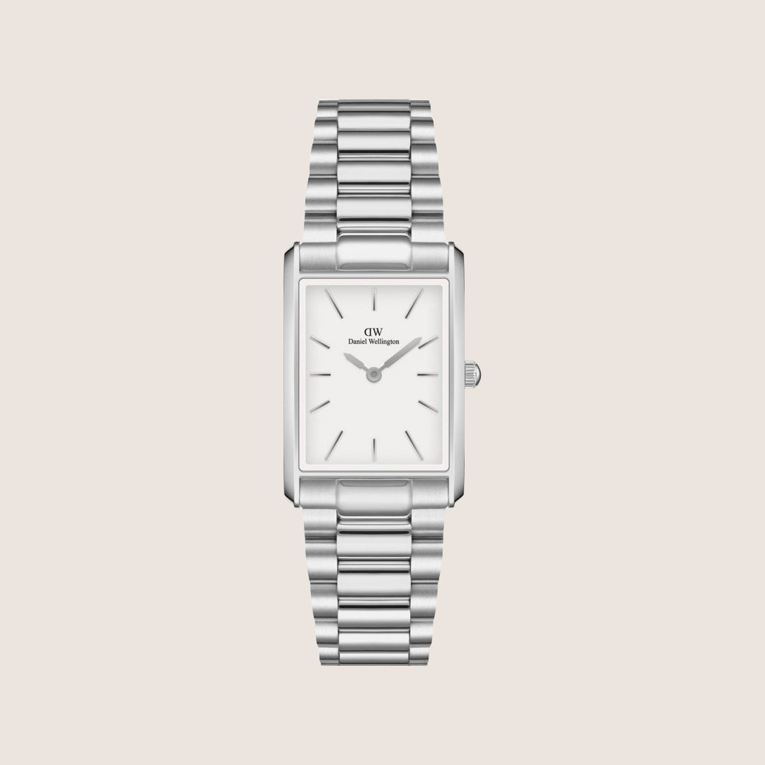 Daniel Wellington Women's Bound Silver Steel White Dial Watch DW00100700