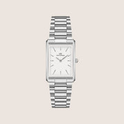 Daniel Wellington Women's Bound Silver Steel White Dial Watch DW00100700